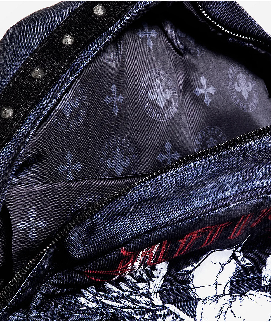 Affliction Live Fast Black Backpack