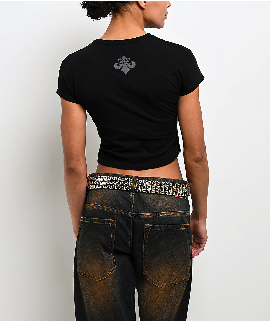 Affliction Mercenary Black Crop T-Shirt
