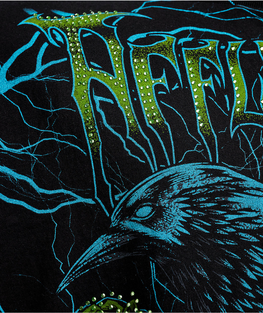 Affliction Midnight Curse Black Boxy T-Shirt