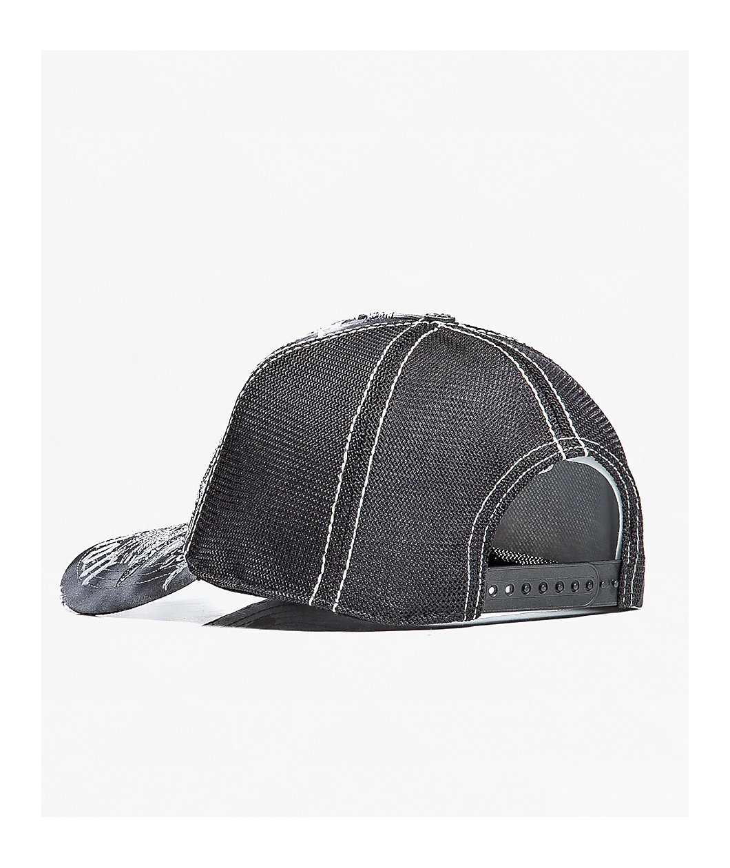 Affliction Mortal Veil Black Trucker Hat