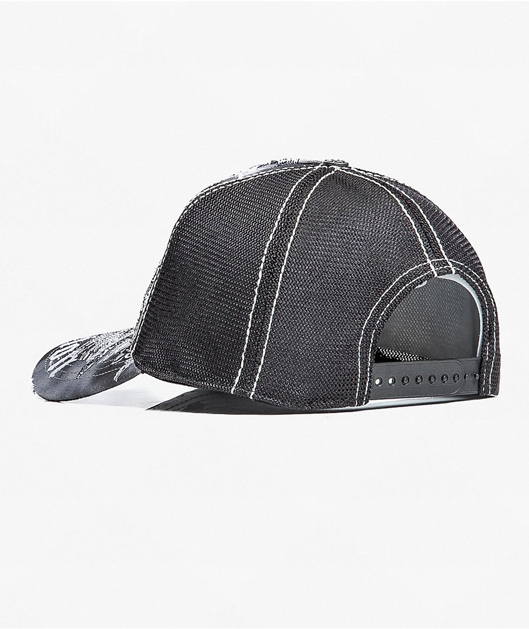 Affliction Mortal Veil Black Trucker Hat