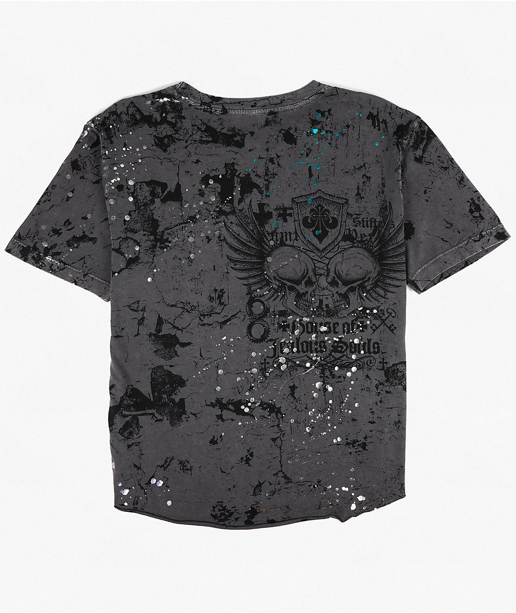 Affliction Neglect Charcoal Grey T-Shirt