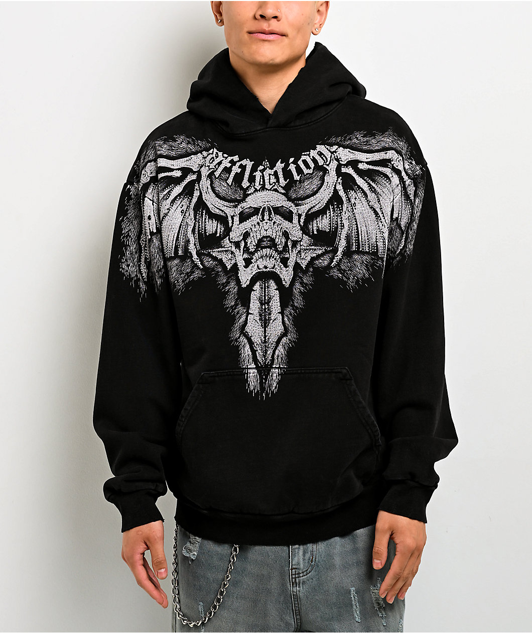 Affliction Night Screamer Black Hoodie