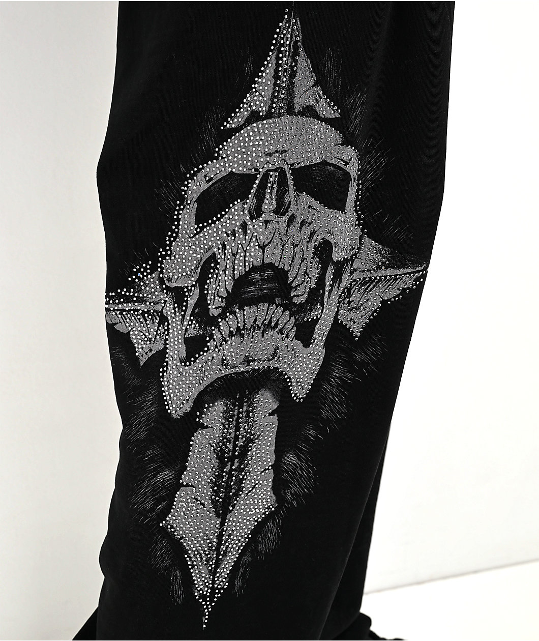 Affliction Night Screamer Black Wash Sweatpants