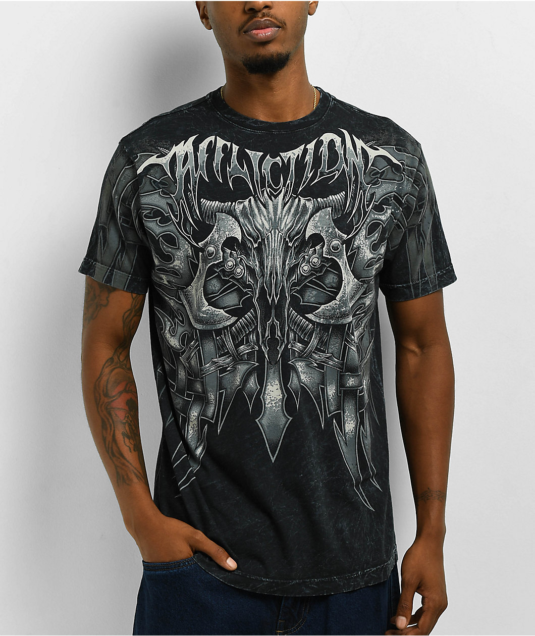 Affliction Nordic Frost Black T-Shirt