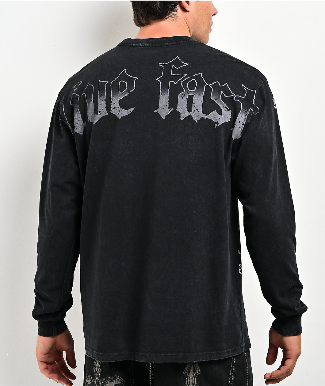 Affliction Obsidian Black Long Sleeve T-Shirt