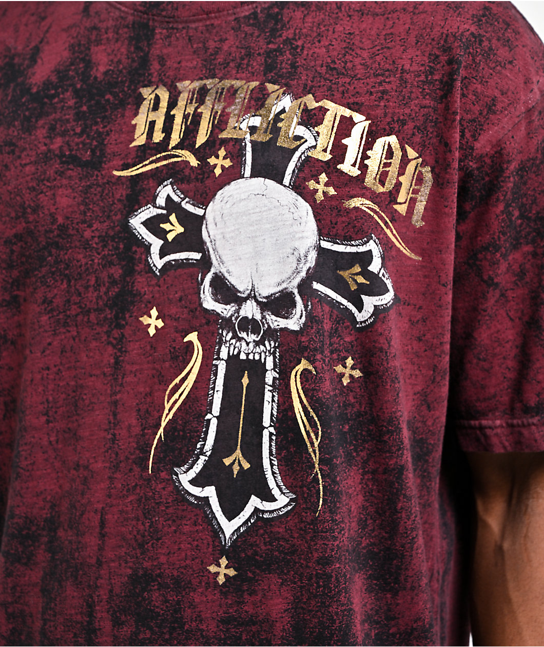 Affliction Prophet Red Wash T-Shirt