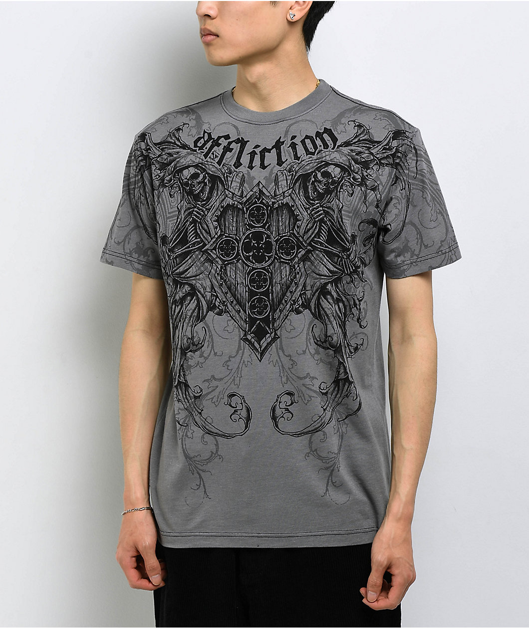 Affliction Repent Grey T-Shirt