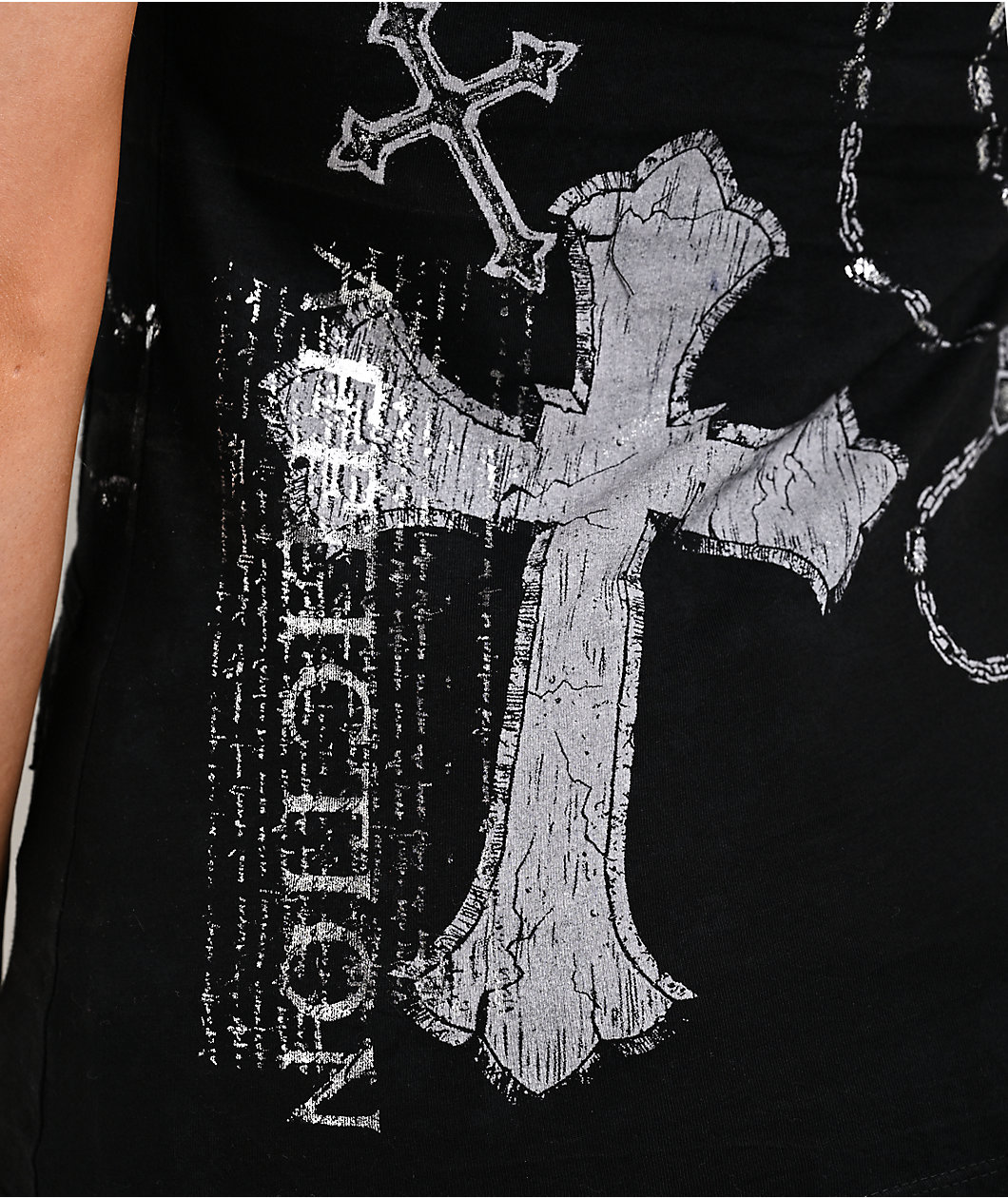 Affliction Rosary Of Life Black T-Shirt