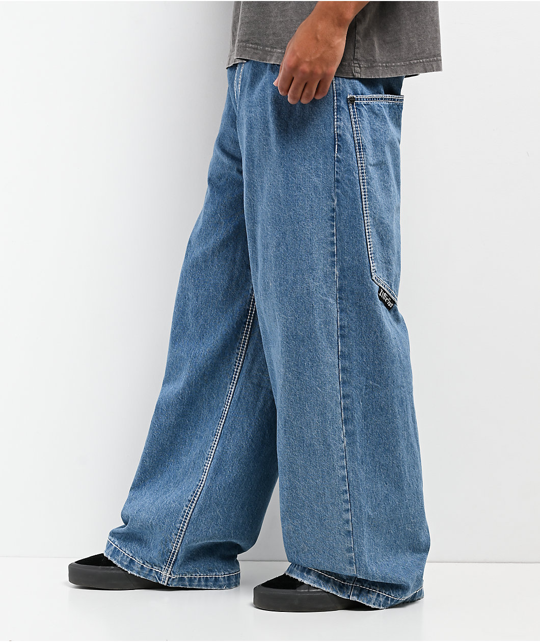 Affliction Seeker Medium Wash Ultra Wide Jeans