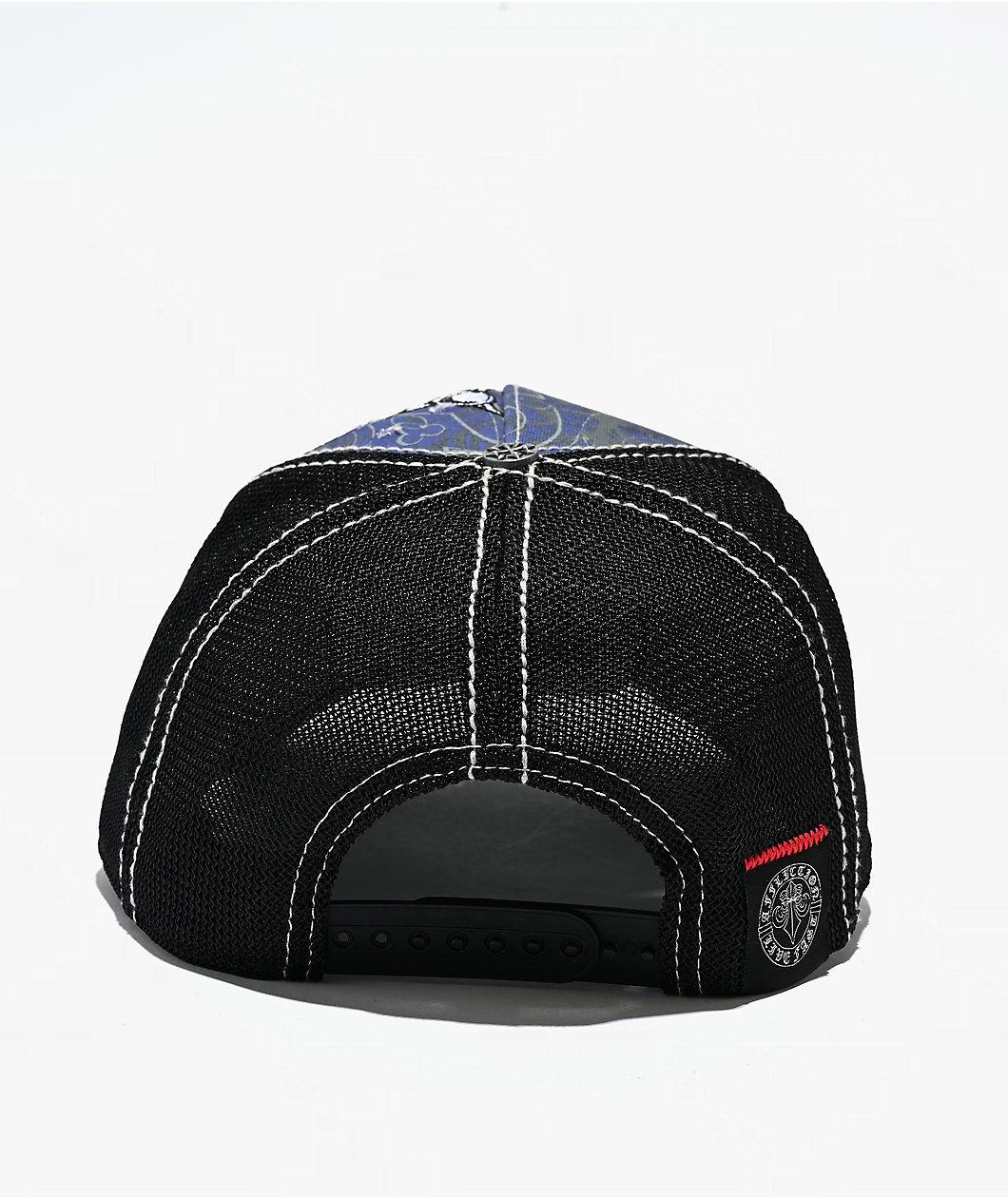 Affliction Skeleton Black Trucker Hat