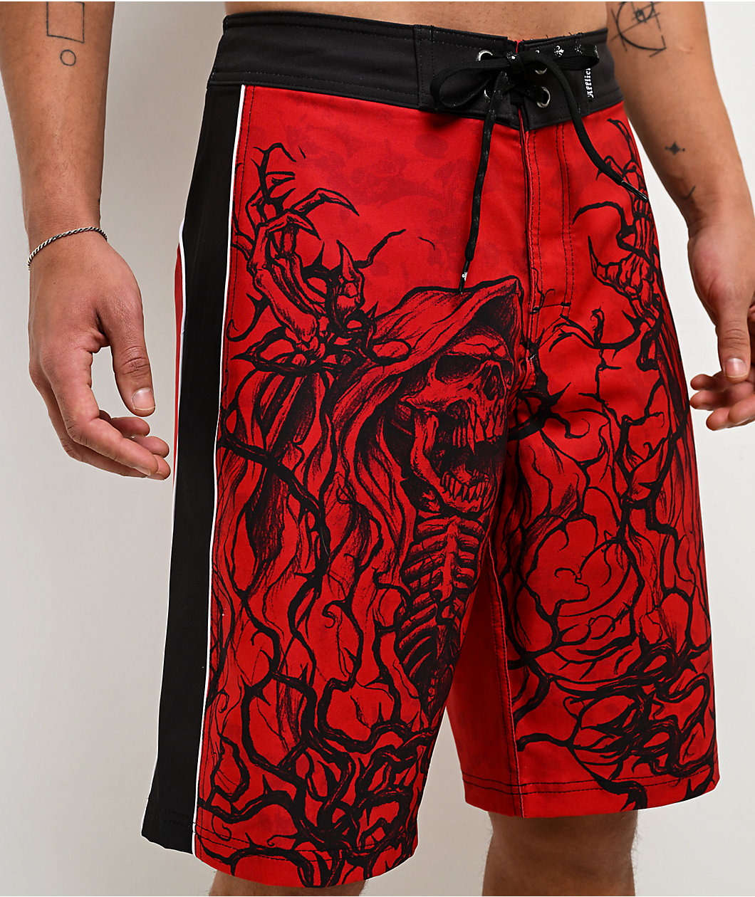Affliction Sorrow Red Board Shorts