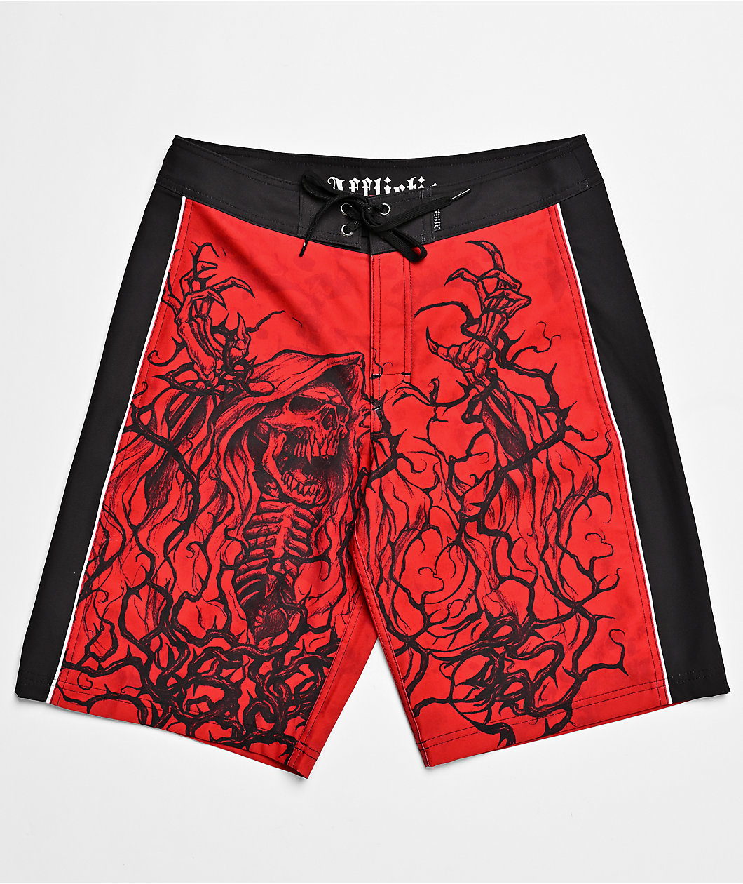 Affliction Sorrow Red Board Shorts