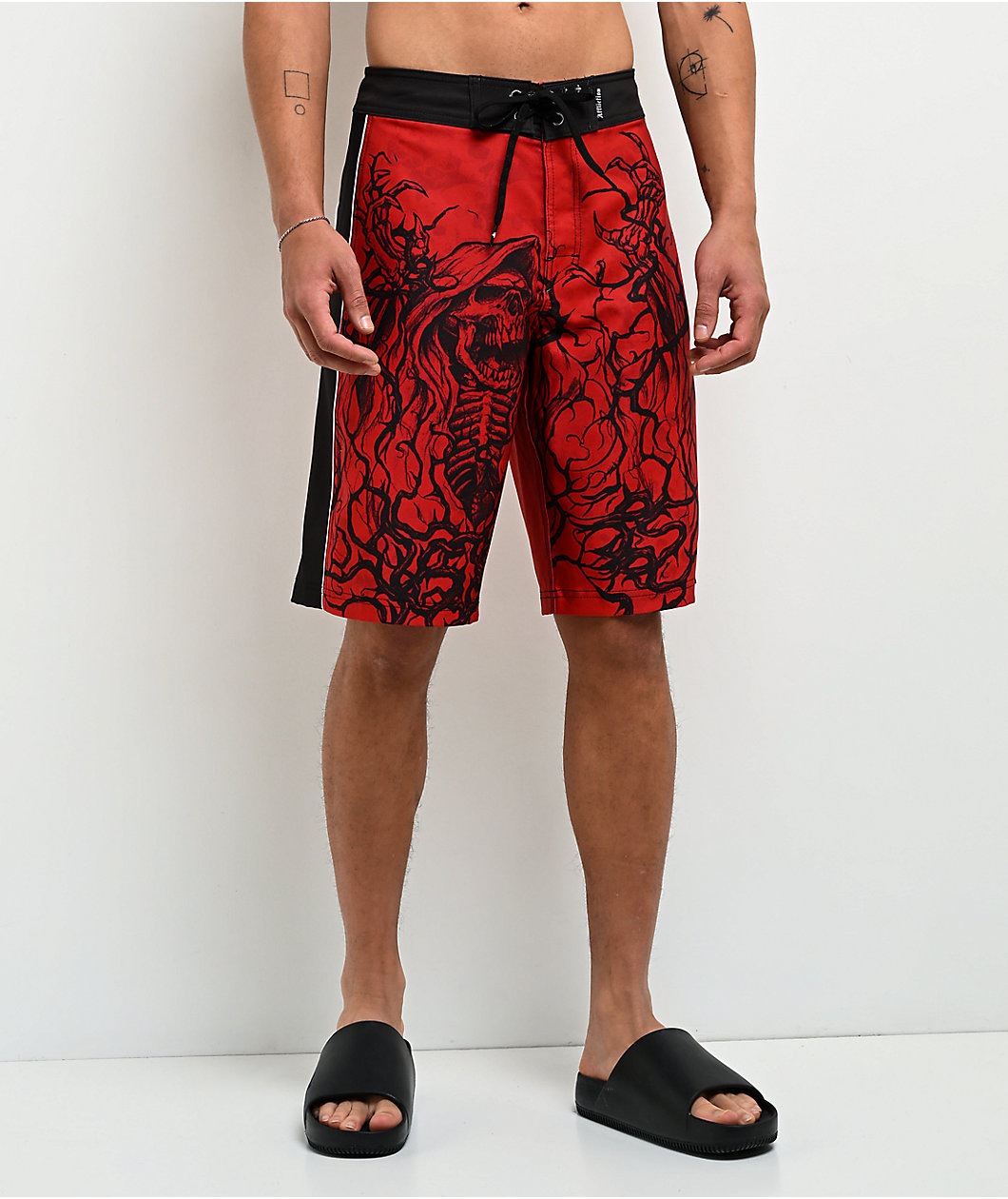 Affliction Sorrow Red Board Shorts