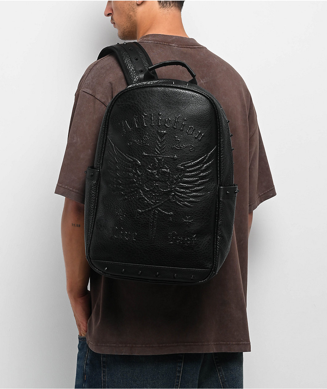 Affliction Spike Black Backpack
