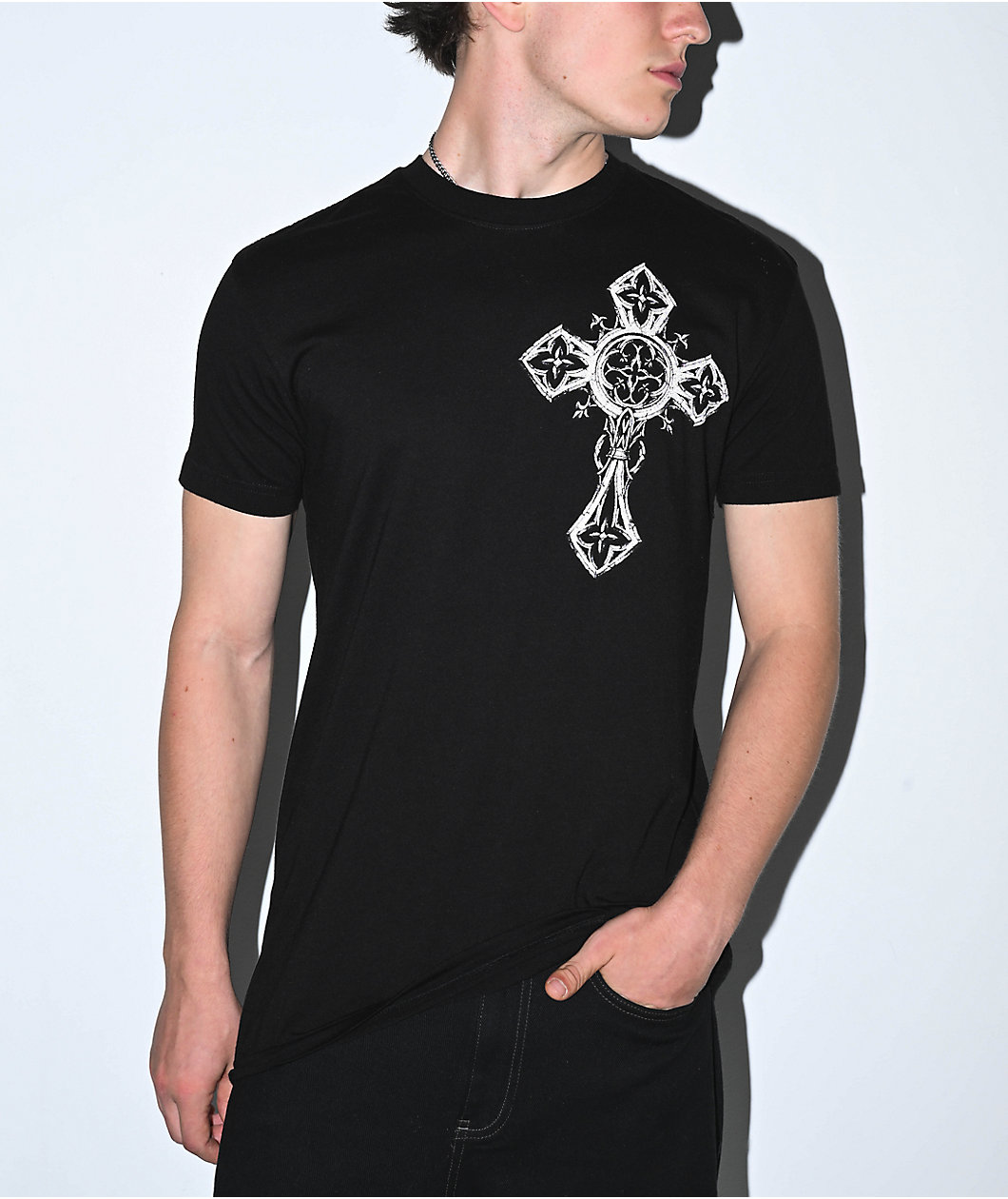 Affliction Spiker Reflective Black T-Shirt