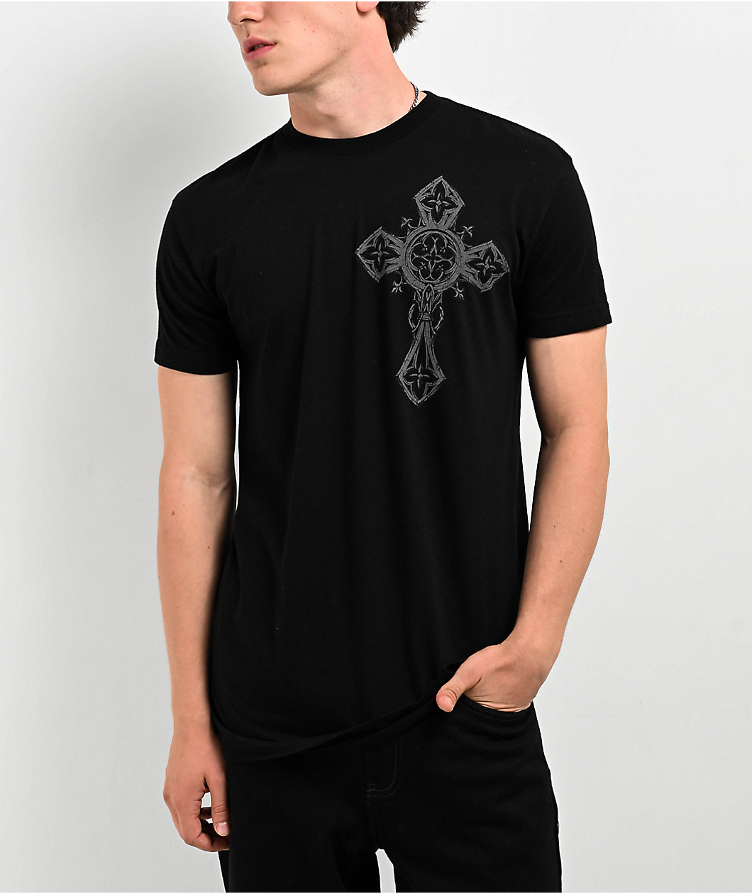 Affliction Spiker Reflective Black T-Shirt