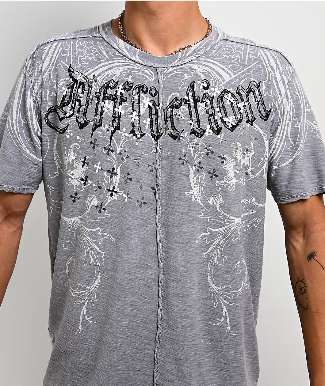 Affliction Stampede Grey T-Shirt