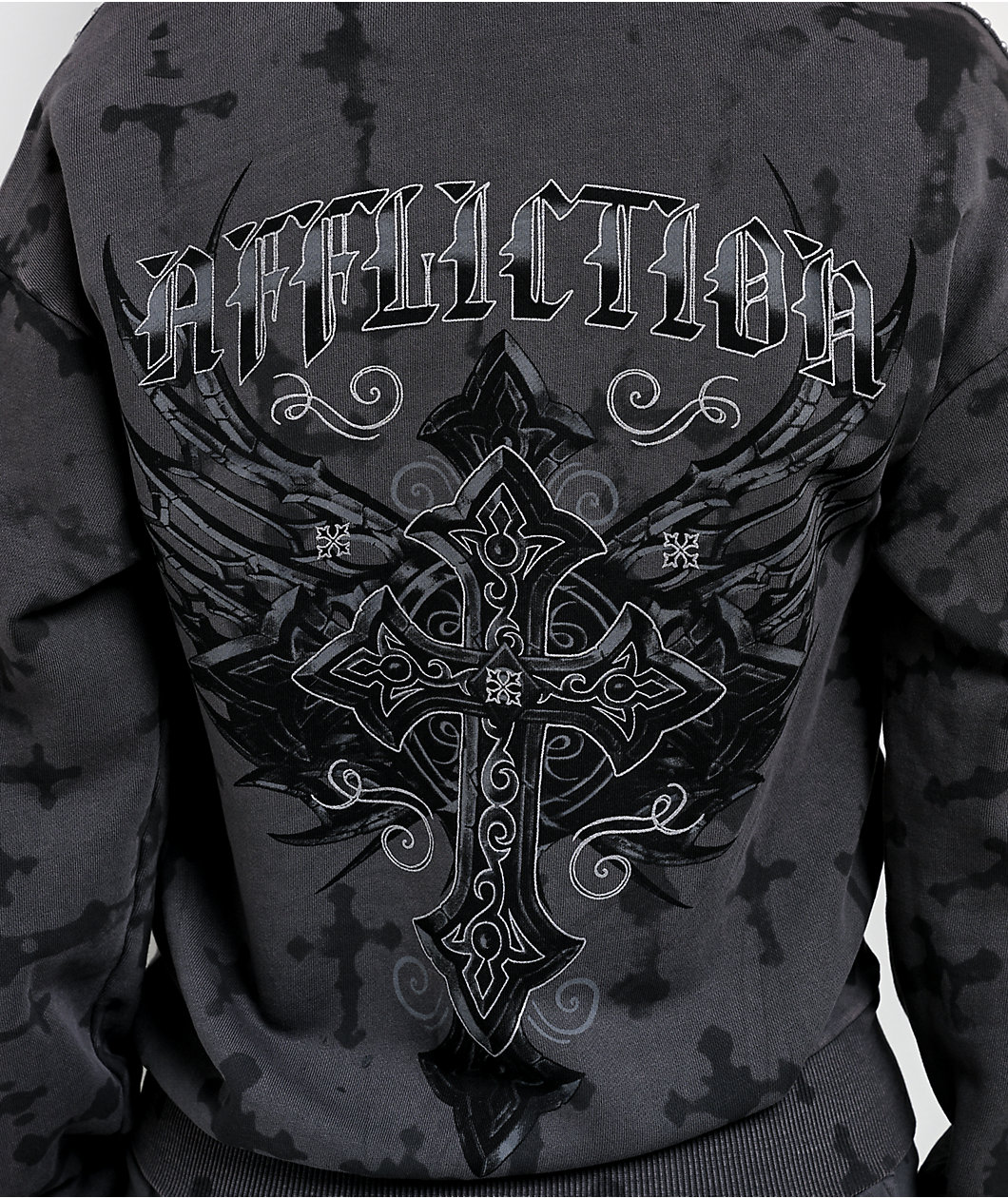 Affliction Stone Grail Grey Zip Hoodie