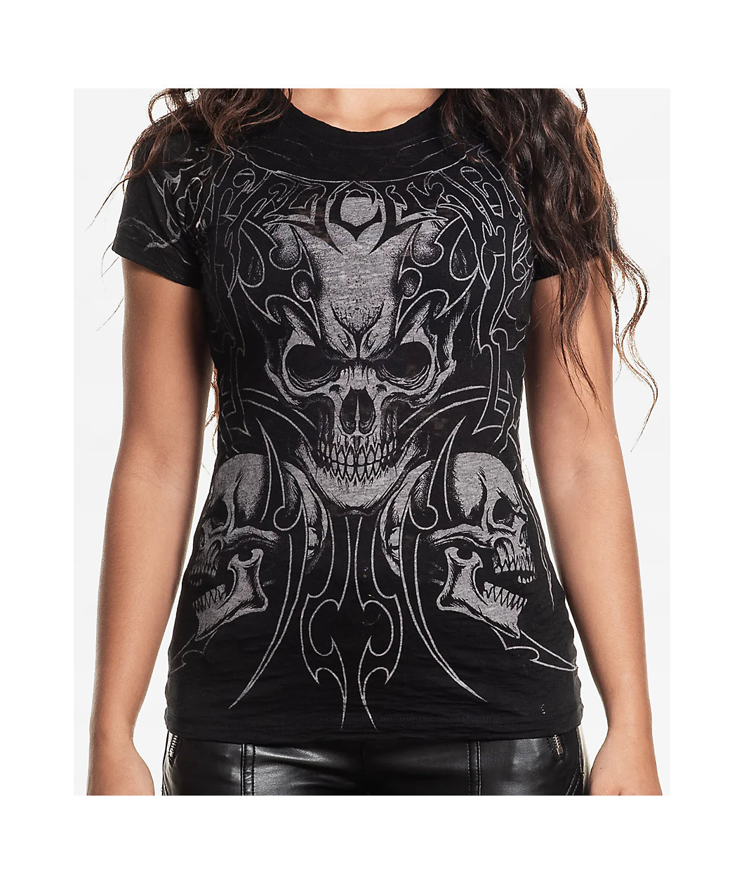 Affliction Street Savage Black Wash T-Shirt