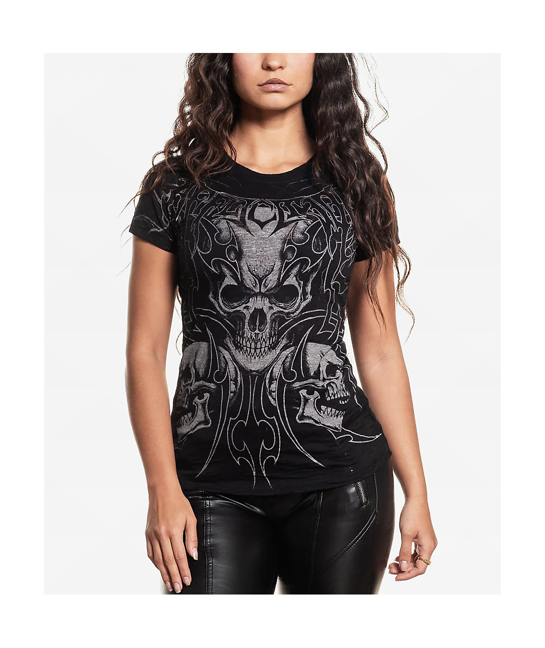 Affliction Street Savage Black Wash T-Shirt