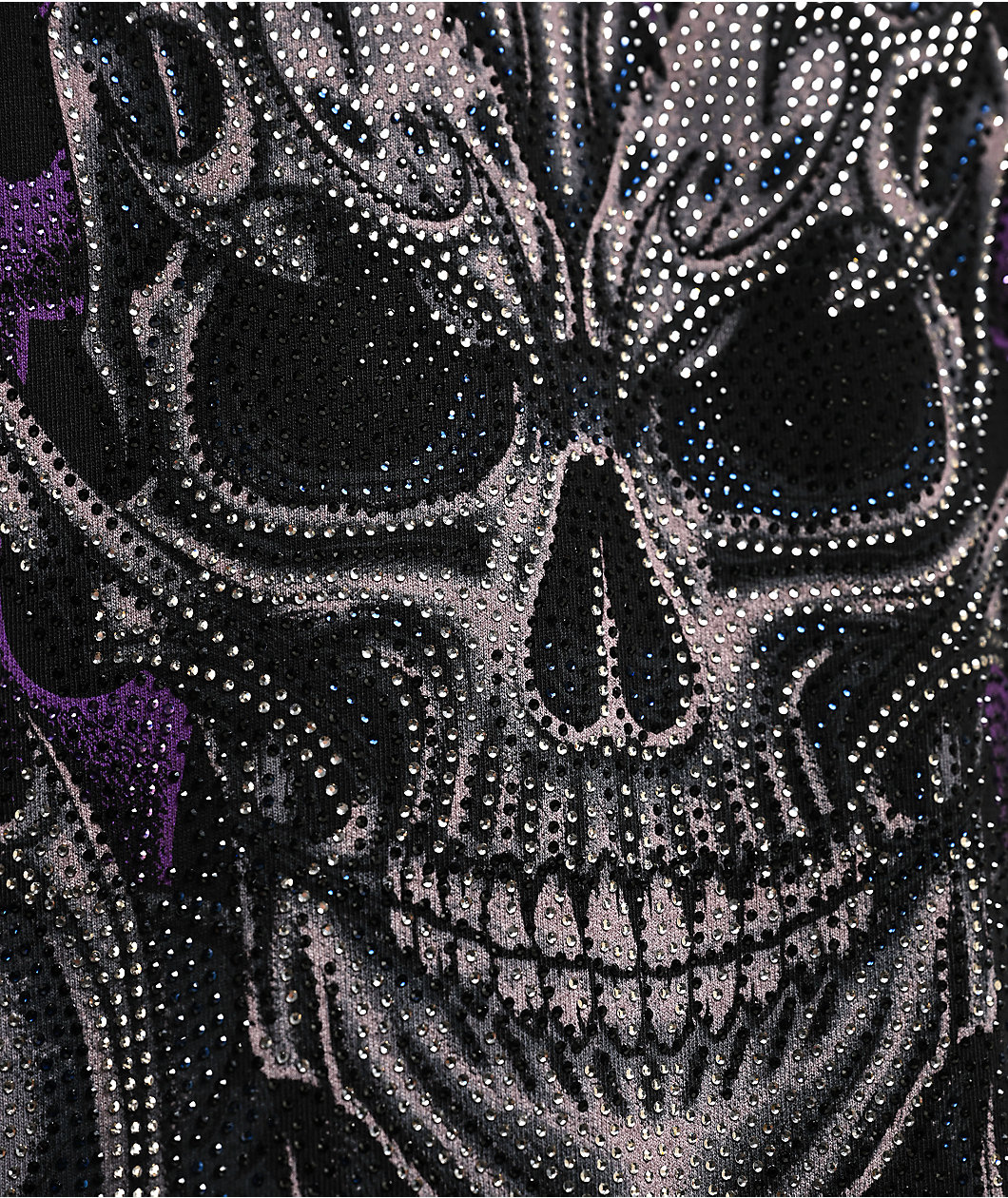 Affliction Theory Rhinestone Black T-Shirt