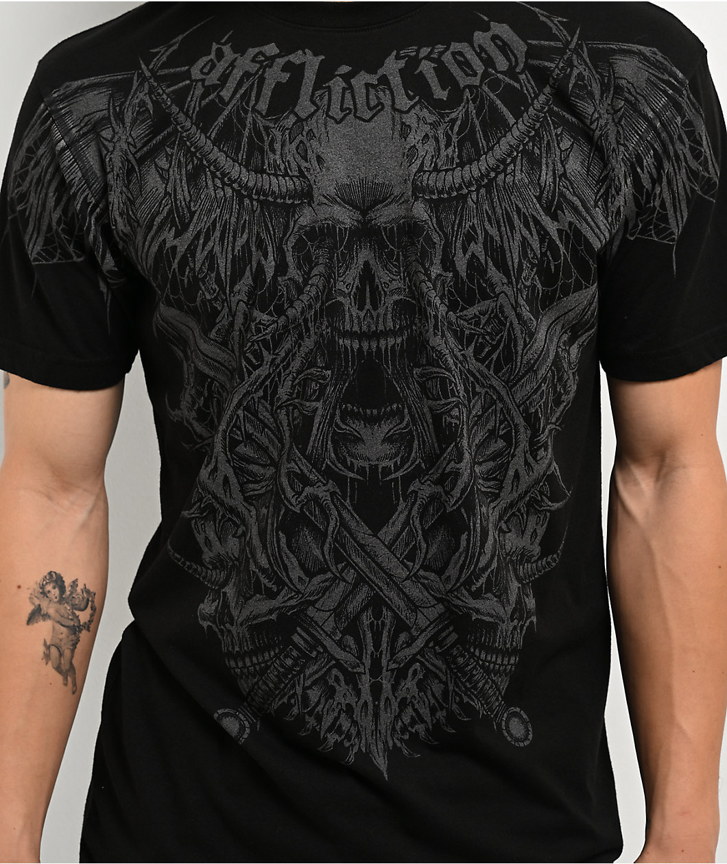 Affliction Tortured Reflective Black T-Shirt