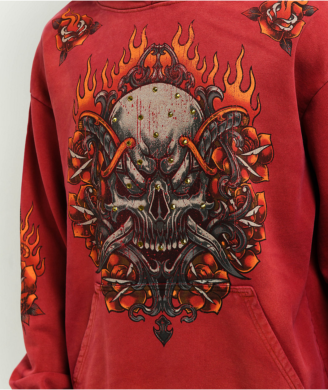 Affliction Toxic Tavern Red Hoodie