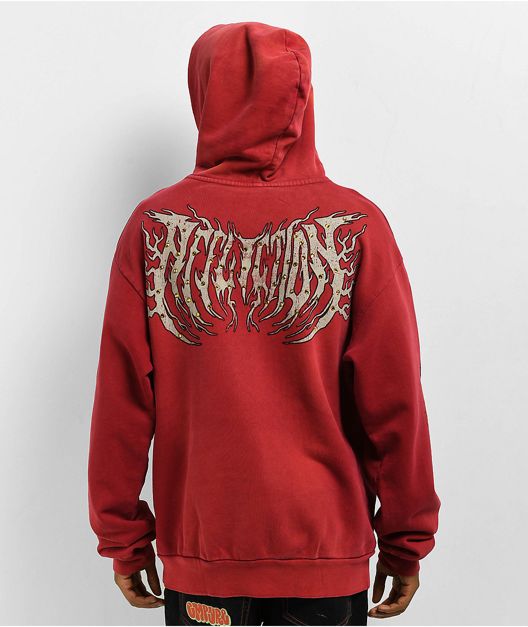 Affliction Toxic Tavern Red Hoodie