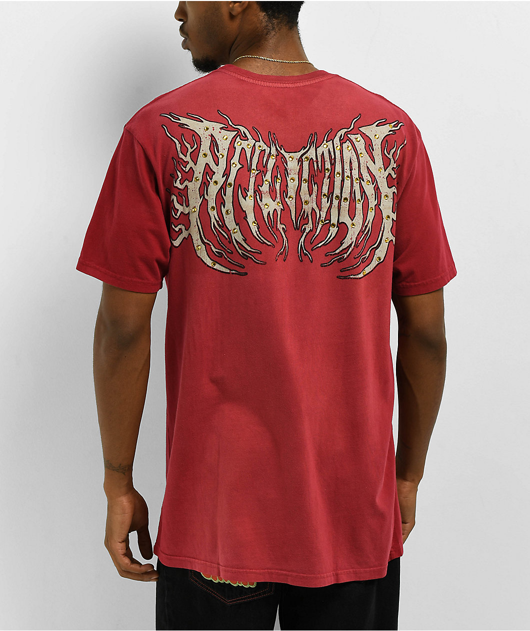 Affliction Toxic Tavern Red Potassium Wash T-Shirt