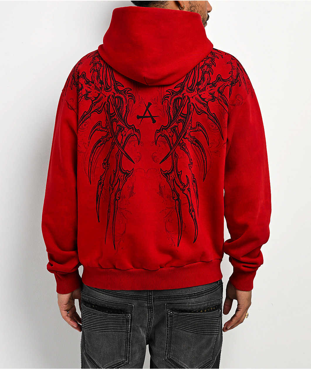 Affliction Vertebrate Red Hoodie