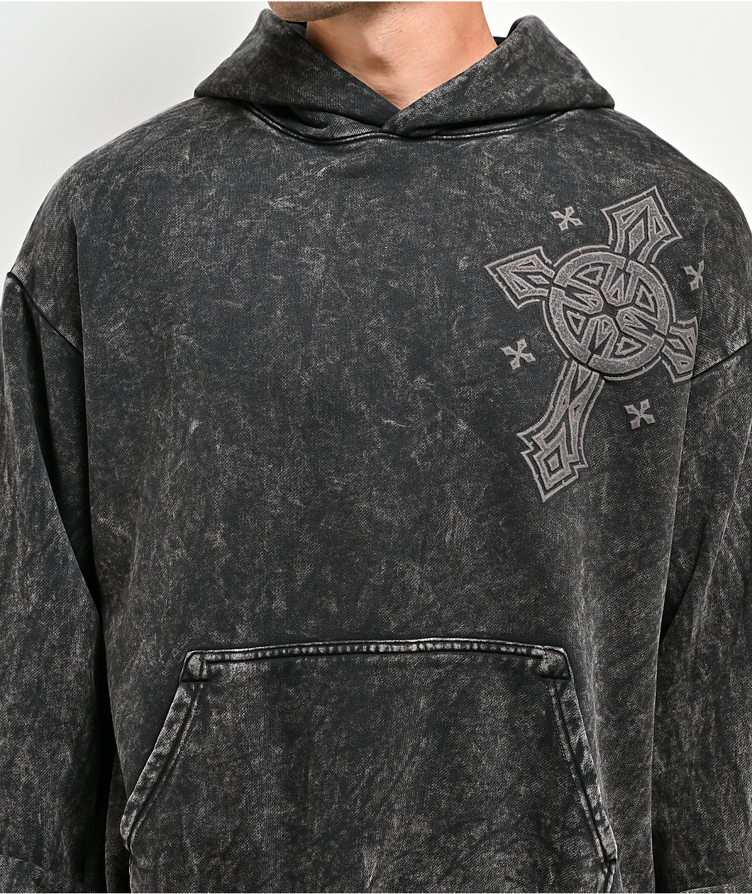 Affliction Vesper Black Wash Hoodie