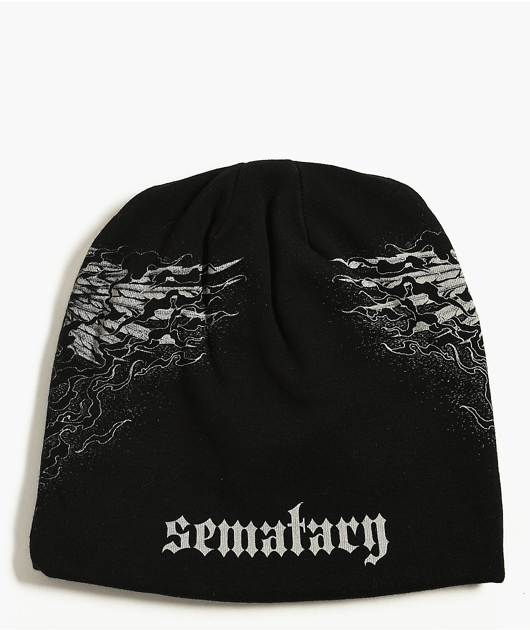Affliction x Haunted Mound Massacre Black Reversible Skully Beanie