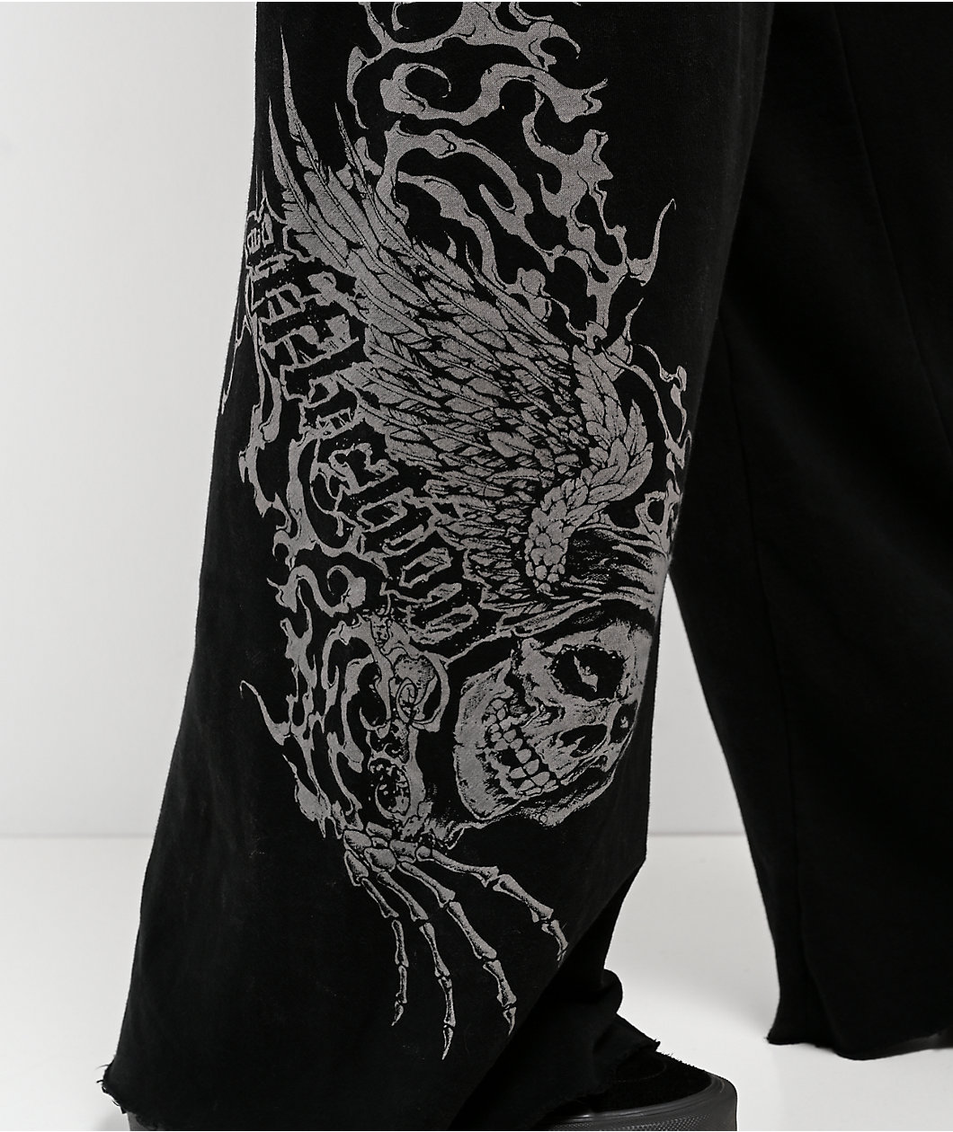 Affliction x Misfits Black Wash Sweatpants