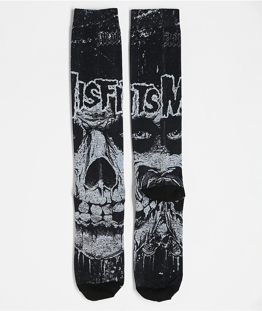 Affliction x Misfits Skully Black Crew Socks
