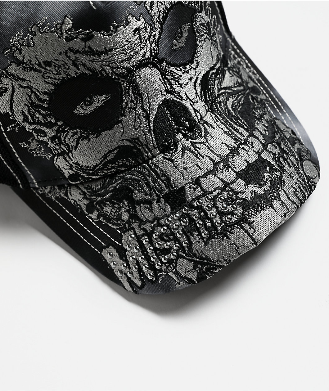 Affliction x Misfits Skully Black Trucker Hat