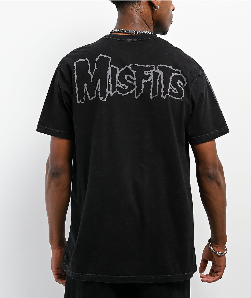 Affliction x Misfits Wings Black Wash T-Shirt