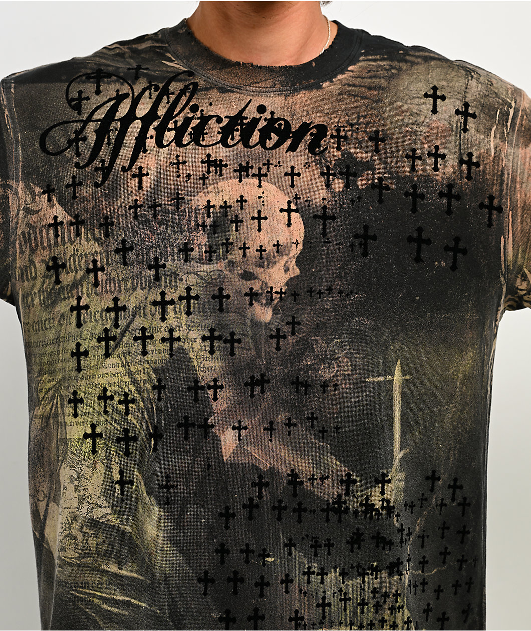 Affliction x Rogue Dagger Black Wash T-Shirt