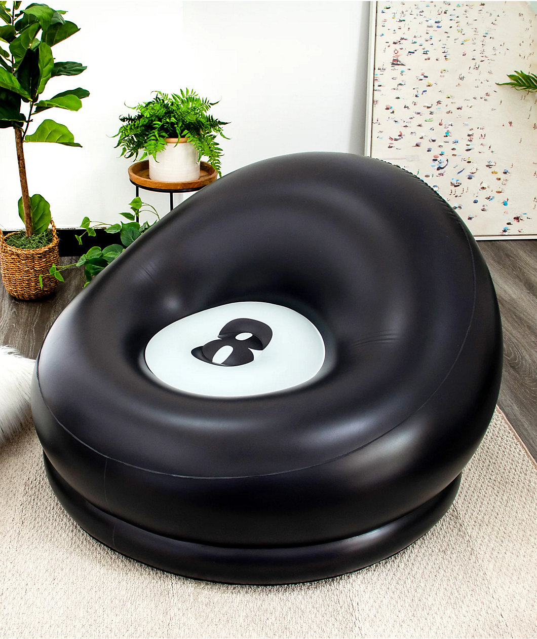 AirCandy 8-Ball Black Inflatable Chair