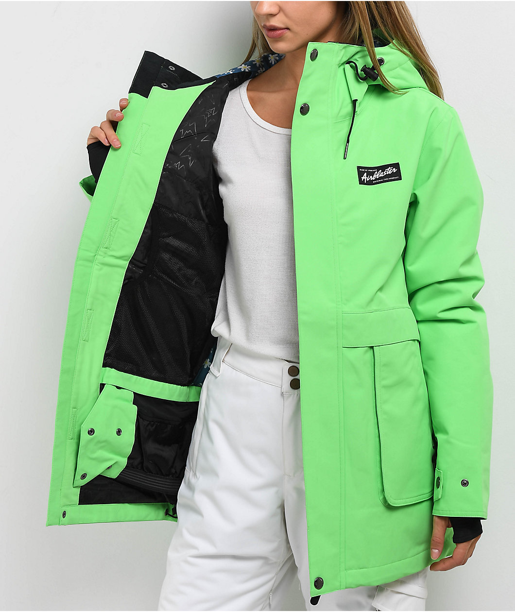 Airblaster Nicolette 15K Spring Green Snowboard Jacket