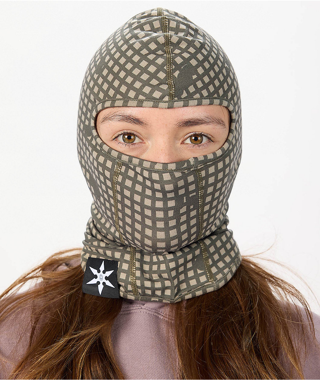 Airblaster Ninja Face Olive Green Balaclava