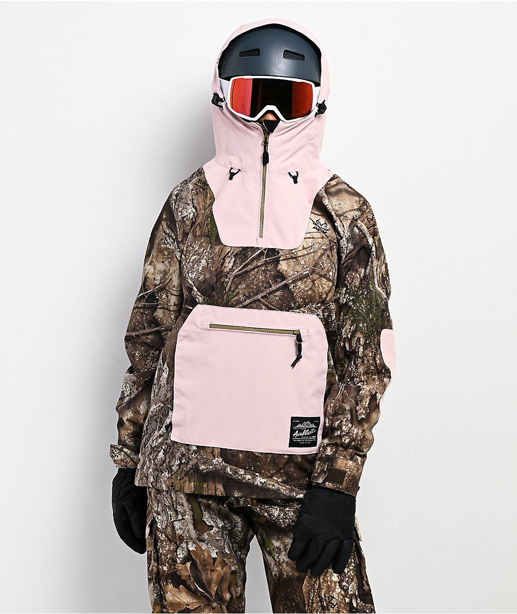 Airblaster x Realtree APX® Freedom Natural & Camo 10K Anorak Snowboard Jacket