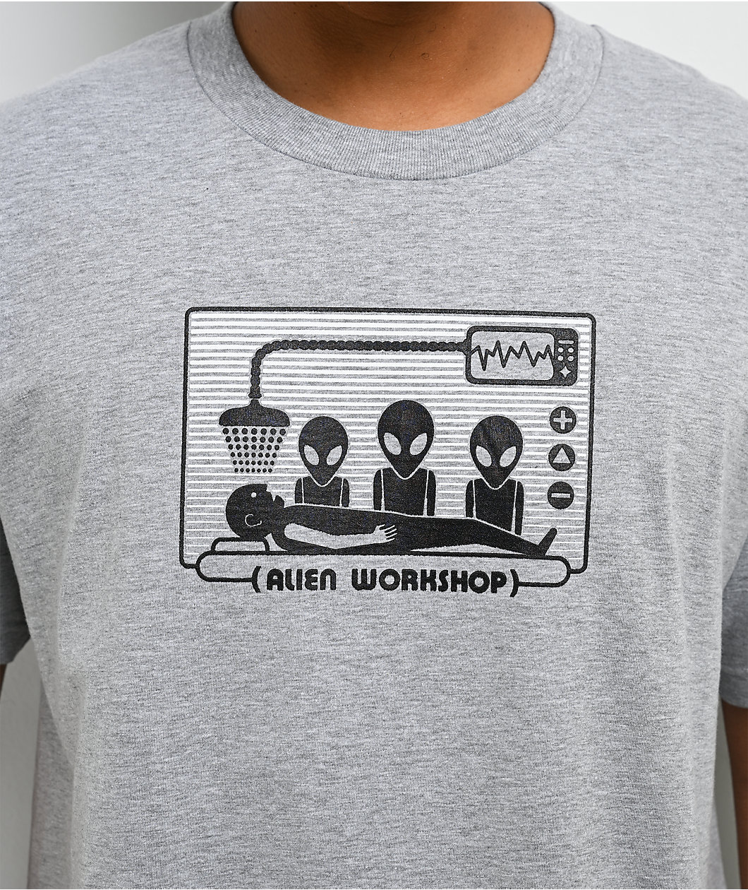 Alien Workshop Abduction Rays Grey T-Shirt