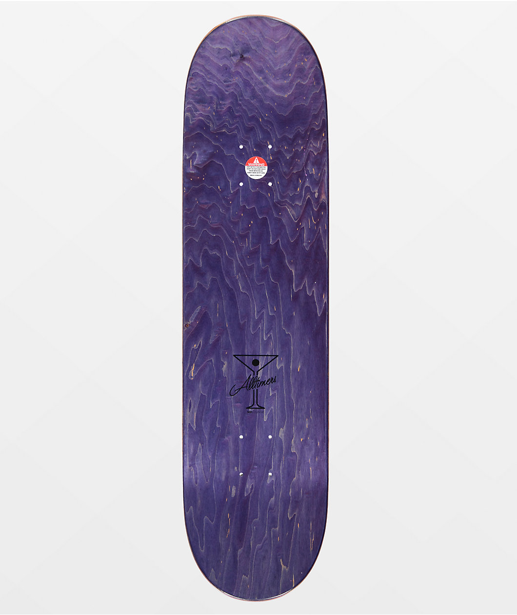 Alltimers Broadway Purple 8.25" Skateboard Deck