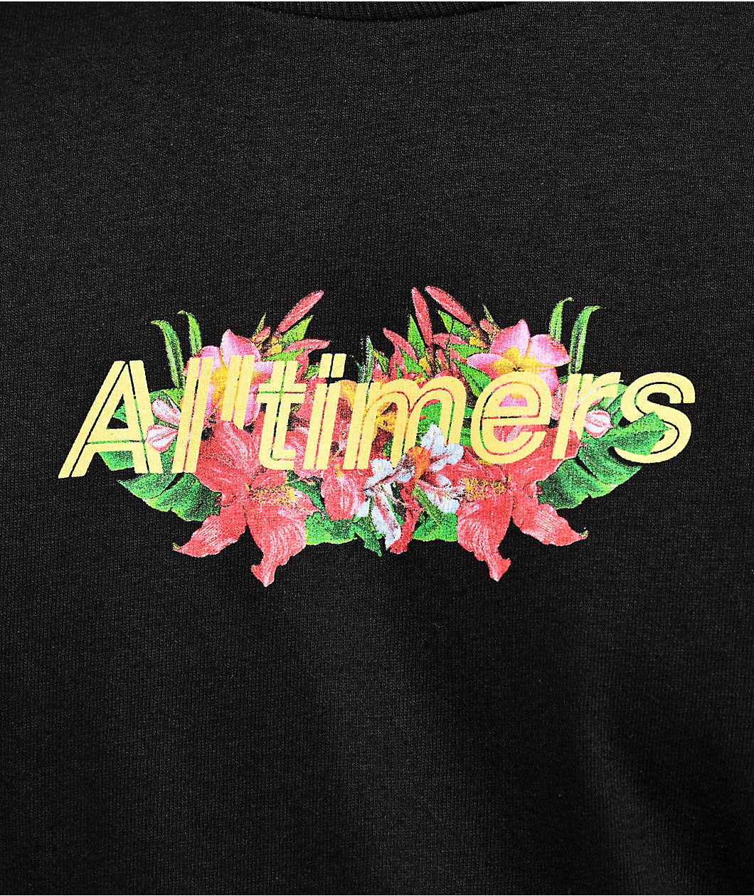 Alltimers Future Flowers Black Long Sleeve T-Shirt