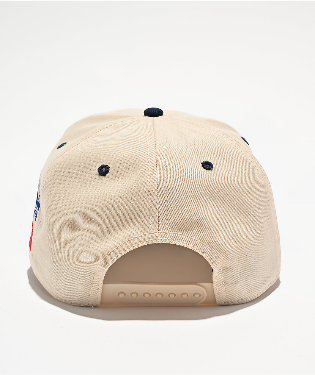 American Needle x Pabst Blue Ribbon Roscoe Beige & Navy Snapback Hat