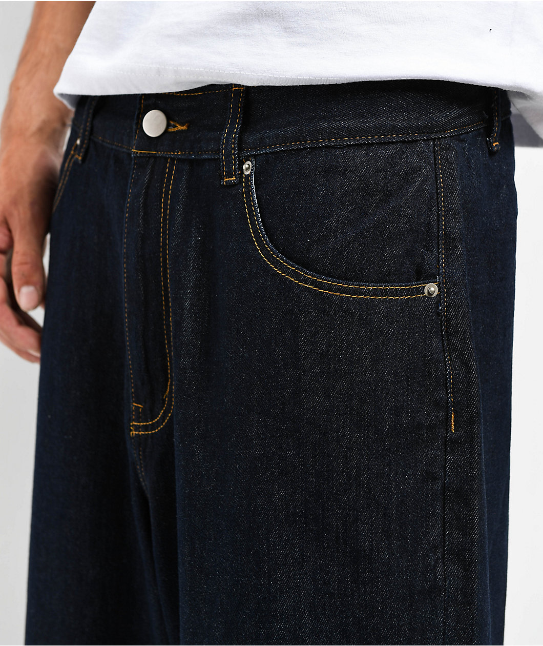 American Stitch Backwards Dark Blue Denim Shorts