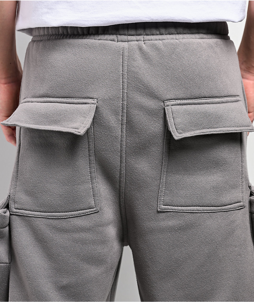 American Stitch Grey Cargo Loose Fit Sweatpants