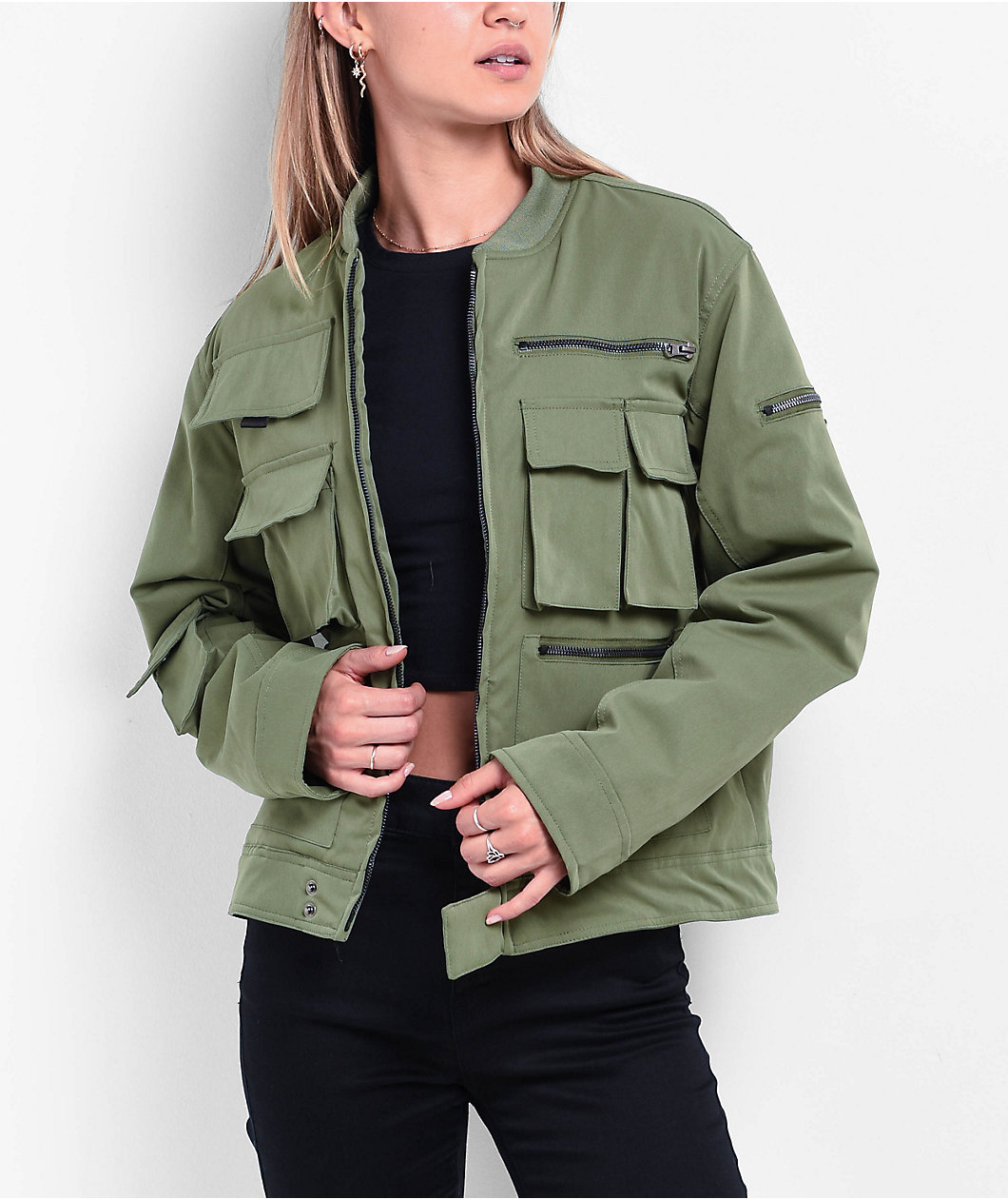 American Stitch Olive Cargo Jacket