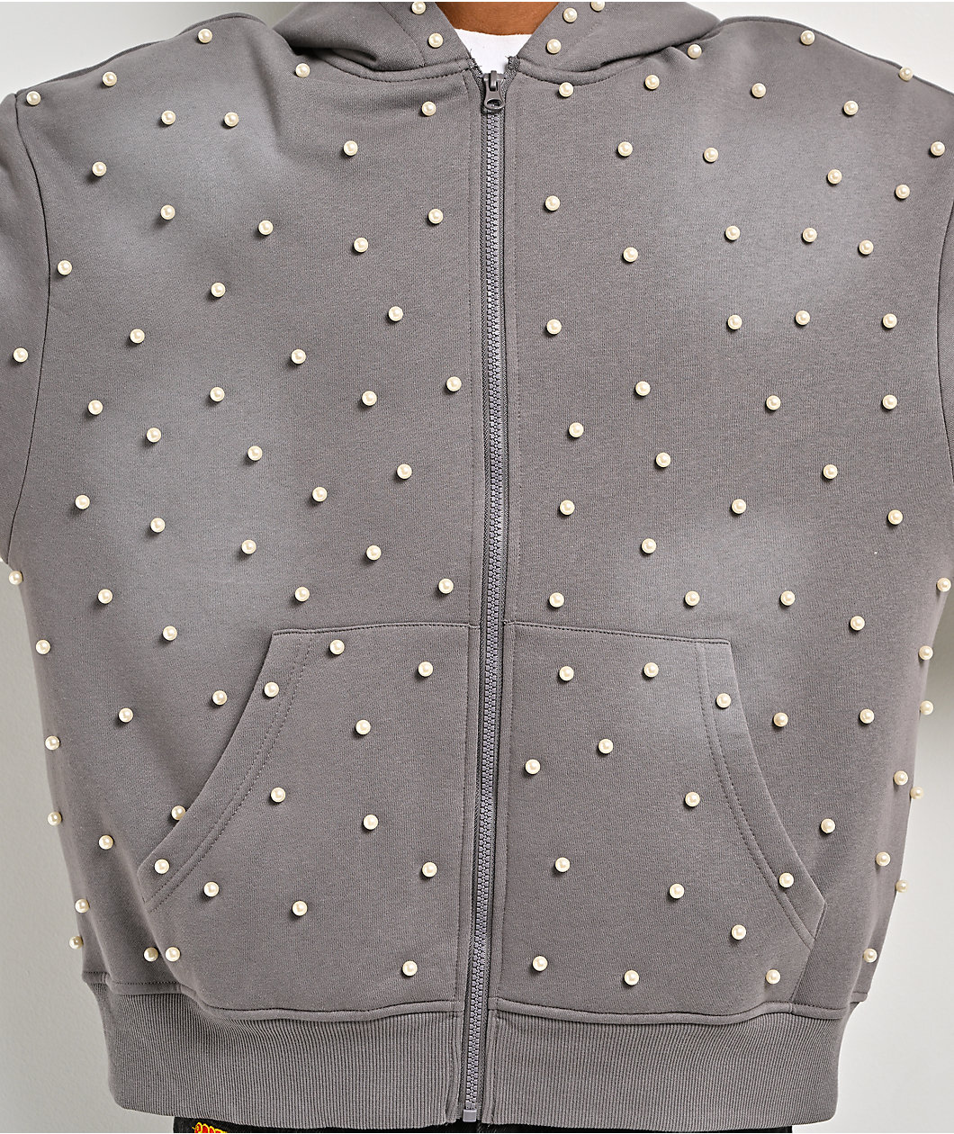 American Stitch Pearl Grey Zip Hoodie